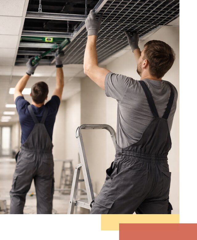 Монтаж потолка Грильято в Коврове: установка под ключ качественно