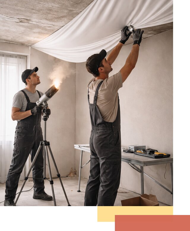 Установка натяжного потолка под ключ в Коврове