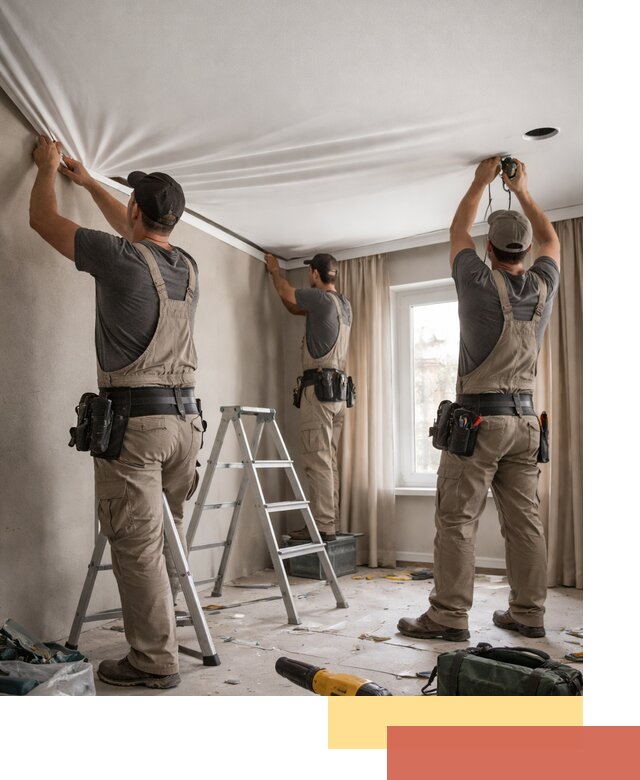 Монтаж матового натяжного потолка в Коврове качественно и быстро