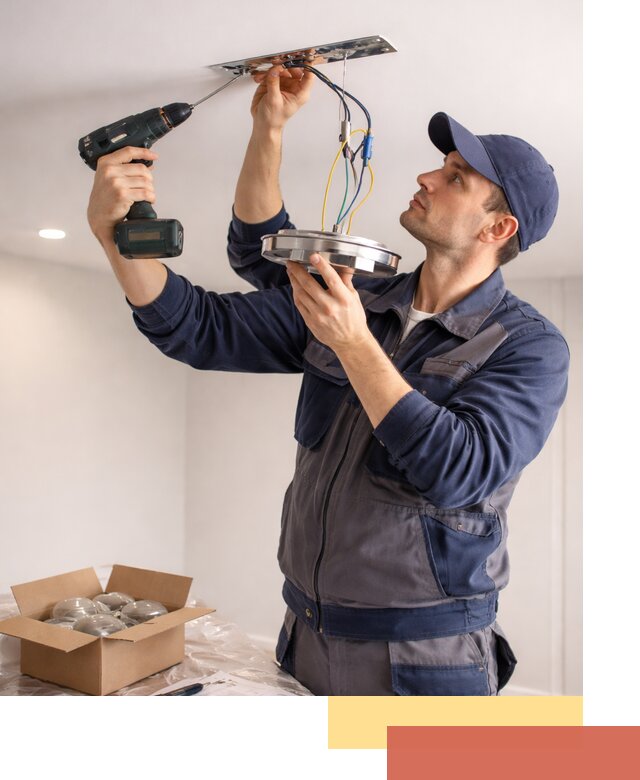 Установка люстры в натяжной потолок в Коврове