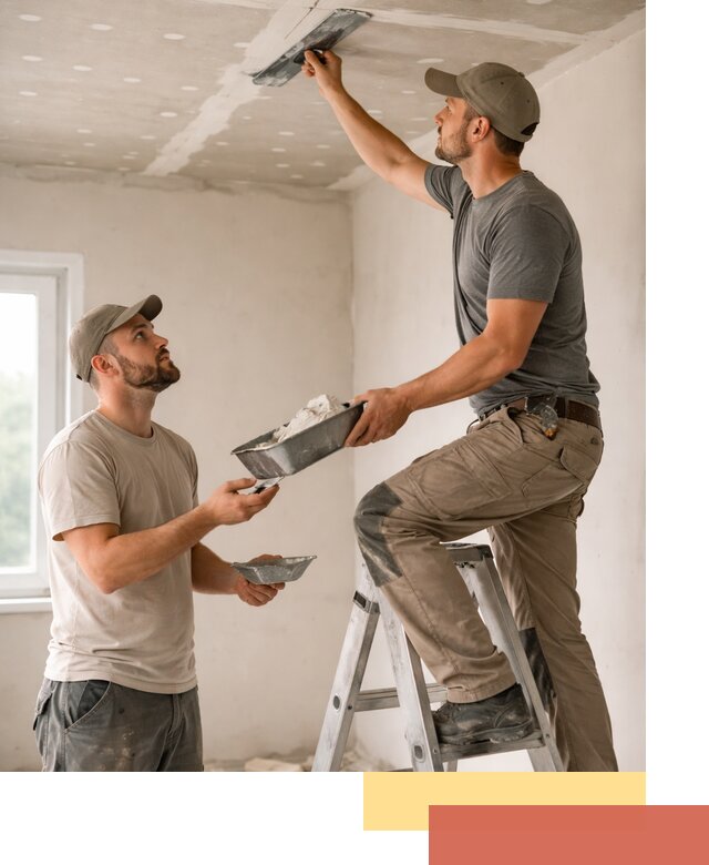 Шпаклевка потолка из гипсокартона в Коврове качественно и быстро