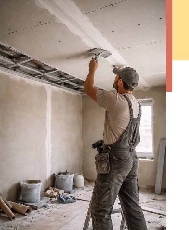 Ремонт потолка из гипсокартона в Коврове от 665 руб./м² — быстро и недорого | ОТДЕЛОЧНИК-Квр