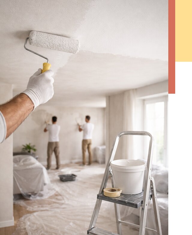 Покраска потолка акриловой краской в Коврове от 2558 руб. | ОТДЕЛОЧНИК-Квр