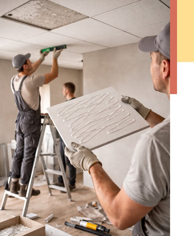 Монтаж потолочной плитки в Коврове от 4604 руб. — быстро и недорого | ОТДЕЛОЧНИК-Квр