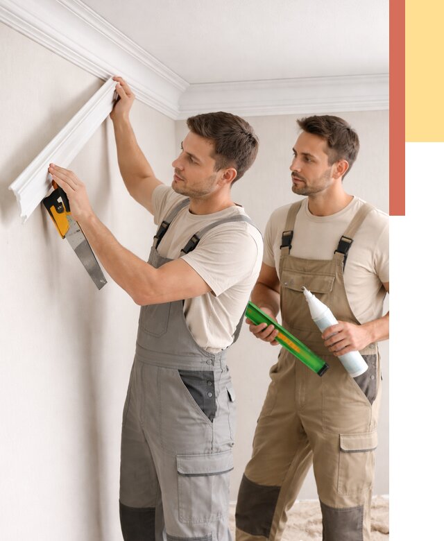 Монтаж потолочного плинтуса в Коврове от 2353 руб. — быстро и недорого | ОТДЕЛОЧНИК-Квр