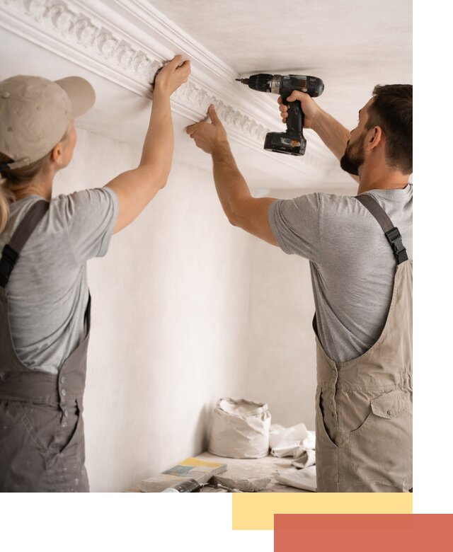 Профессиональный монтаж лепнины на потолок в Коврове