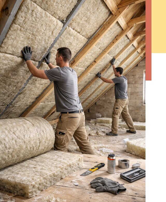 Утепление потолка минватой в Коврове от 1484 руб. — быстро и недорого | ОТДЕЛОЧНИК-Квр