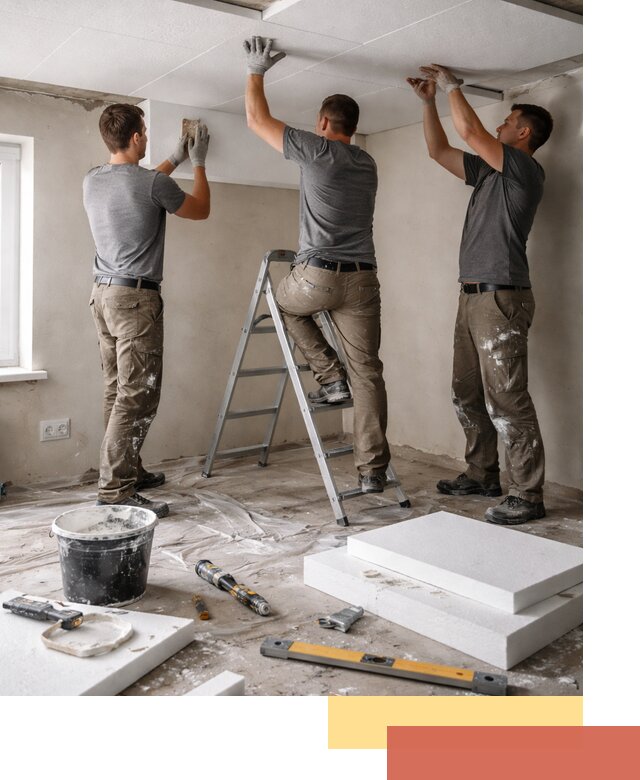 Утепление потолка пенопластом в Коврове быстро и качественно