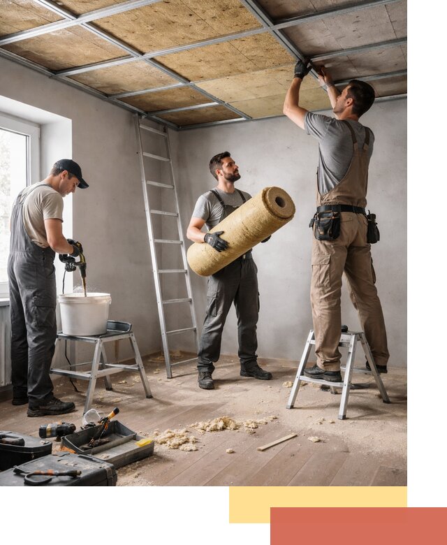 Шумоизоляция потолка в Коврове: профессиональный монтаж и отделка