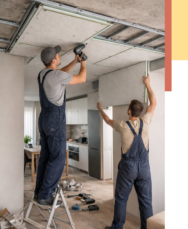 Шумоизоляция потолка панелями зипс в Коврове от 1893 руб. под ключ | ОТДЕЛОЧНИК-Квр